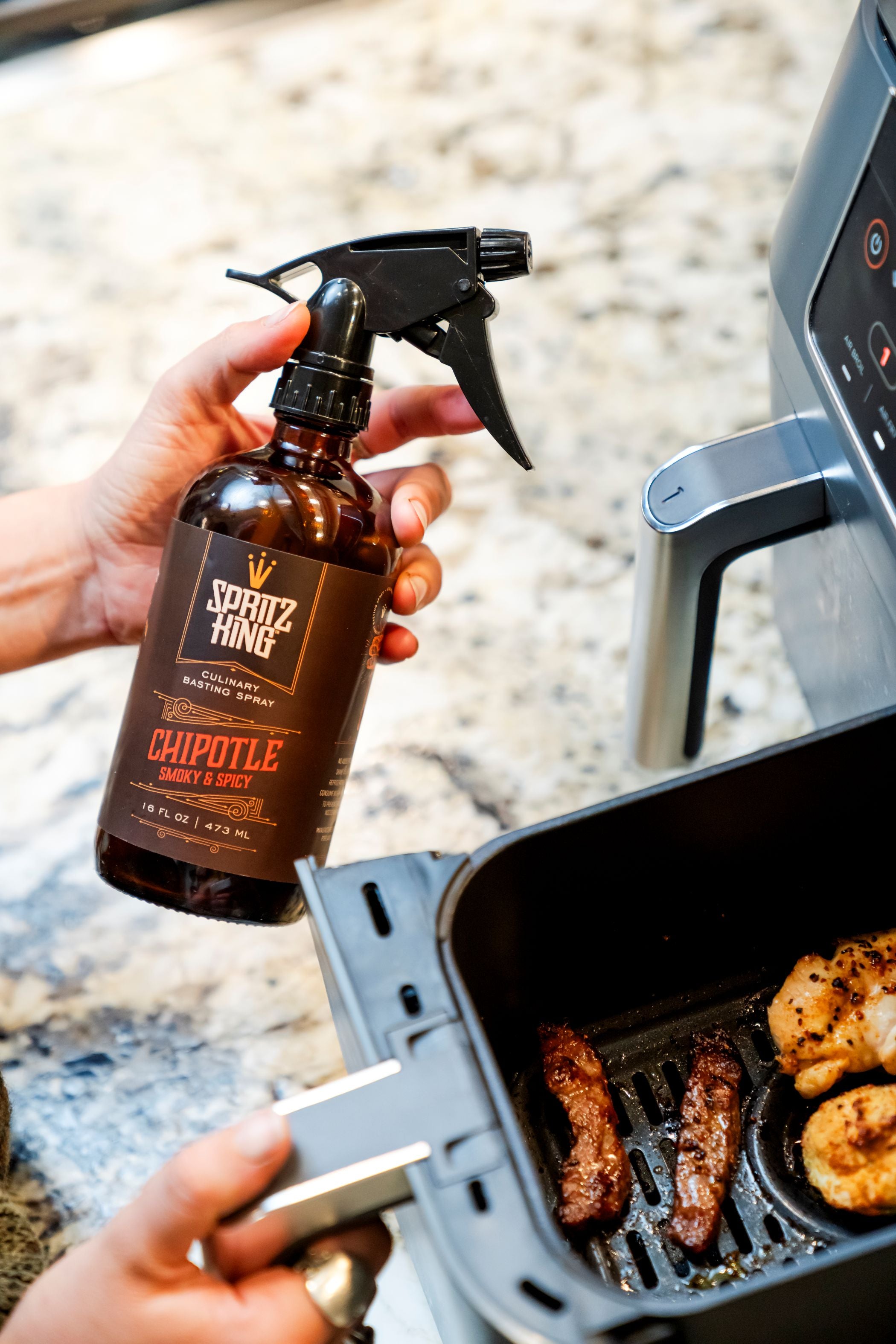 Air Frying with Spritz King