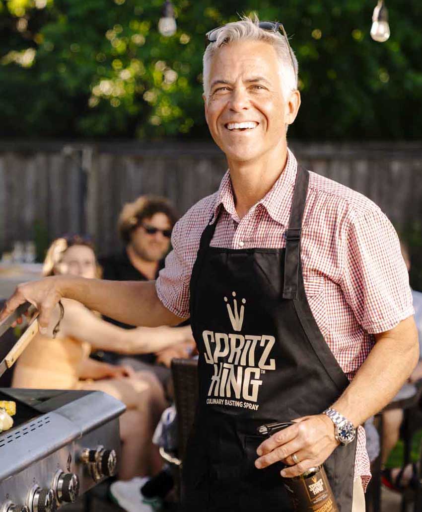 Branded grilling apron